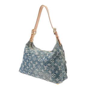 Louis Vuitton Monogram Denim Baggy Bag Blue Shoulder